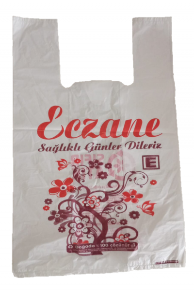 Eczane Poşeti 24x40 cm Atlet Büyük Boy 20 kg (2500 Adet +-%10)