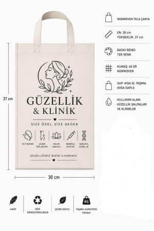 Sağlık Güzellik Sektörü Bez Çanta 30x37 cm Saplı 3300 Adet Sağlık Güzellik Sektörü Bez Çanta 30x37 cm Saplı 3300 Adet