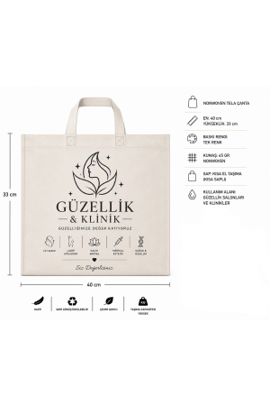 Sağlık Güzellik Sektörü Bez Çanta 40x33 cm 7 cm Körüklü Saplı 2500 Adet Sağlık Güzellik Sektörü Bez Çanta 40x33 cm 7 cm Körüklü Saplı 2500 Adet