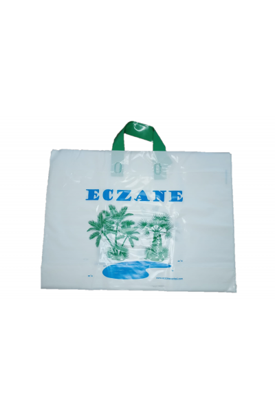 Çanta Tipi Yumuşak Saplı Eczane Poşeti 50 cm x 35 cm 30 Adet