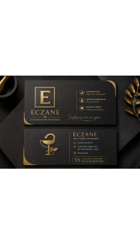 Kalın Gramaj Premium Eczane Kartvizit Kabartmalı Laklı 1000 Adet 700 gr