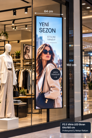 Écran LED de vitrine P2.5 64 x 160 cm | Publicité professionnelle en intérieur Écran LED de vitrine P2.5 64 x 160 cm | Publicité professionnelle en intérieur