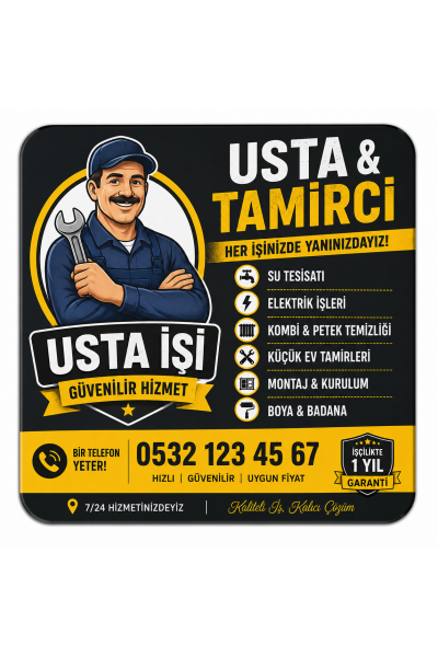 Usta - Tamirci Magneti 1000 Adet