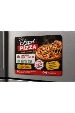 Pizzacı Magneti 1000 Adet Pizzacı Magneti 1000 Adet