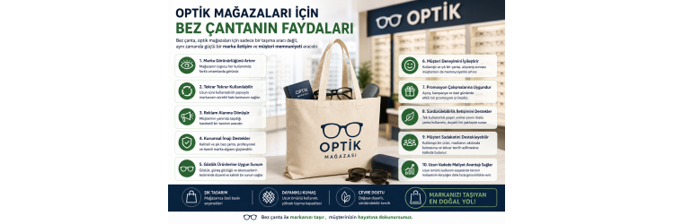 Optik Mağazaları İçin Bez Çanta Kullanmanın 10 Avantajı