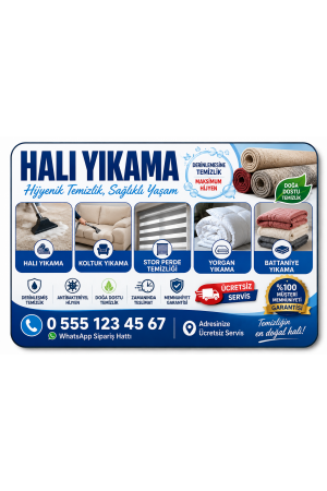 Halı Yıkama Magneti 1000 Adet Halı Yıkama Magneti 1000 Adet