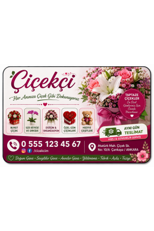 Çiçekçi Magneti 1000 Adet