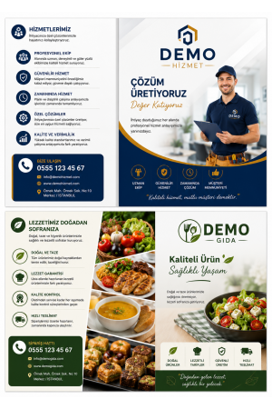 Broşür 115 gr. Kuşe Çift Yön Baskı A5