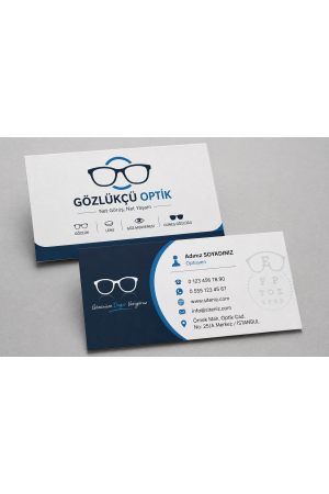 Gözlükçü & Optik Kartviziti 1000 Adet