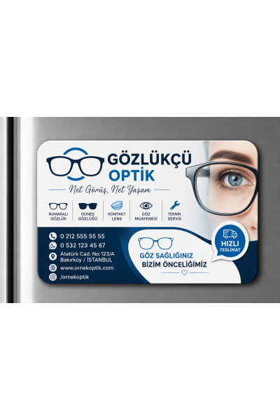 Gözlükçü Optik Magneti 1000 Adet
