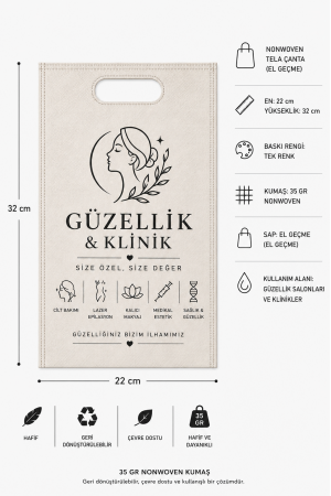 Sağlık Güzellik Sektörü Bez Çanta 22x32 cm 6000 Adet 35 gr Sağlık Güzellik Sektörü Bez Çanta 22x32 cm 6000 Adet 35 gr