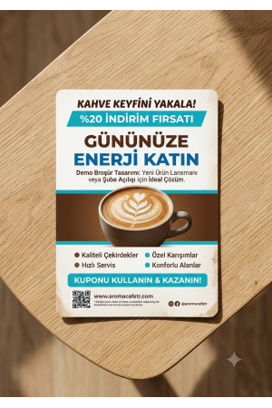 Broşür 115 gr Kuşe Çift Yön Baskı A7