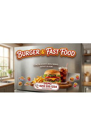 Burger & Fast Food Magneti 1000 Adet