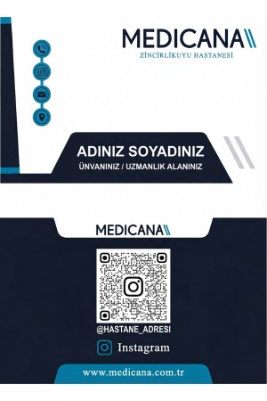 Hastane, Klinik ve Doktor Kartviziti 1000 Adet 82x52 mm