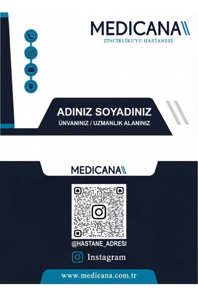 Hastane, Klinik ve Doktor Kartviziti 1000 Adet 82x52 mm