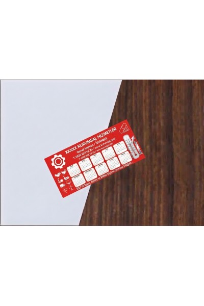 Dereceli Takvim Magnet 15x7 cm – Baskılı Promosyon Takvim Magnet