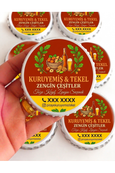 Tekel Kuruyemiş Açacak Magnet Baskılı | Logolu Promosyon Magnet Açacak
