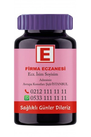 İlaç Şişesi Eczacı Buzdolabı Reklam Magneti No:20 - 1000 Adet