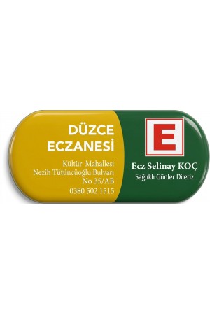 Eczane Magneti İlaç Kapsülü Sarı Yeşil 1000 Adet