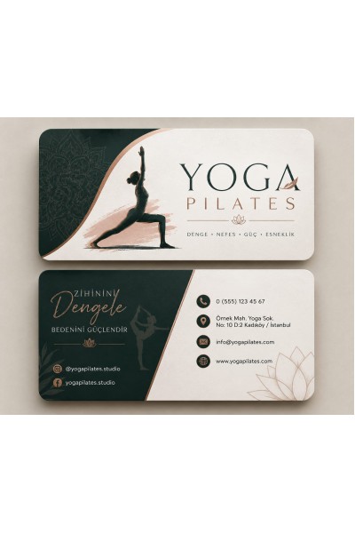 Yoga - Pilates Kartviziti 1000 Adet