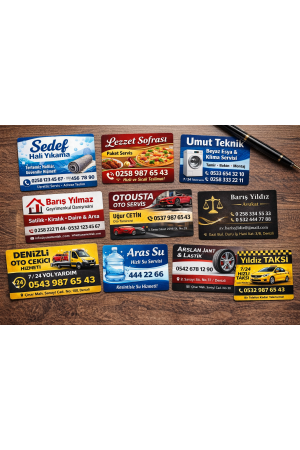 Kartvizit Bastırma 1000 Adet 82 mm x 52 mm