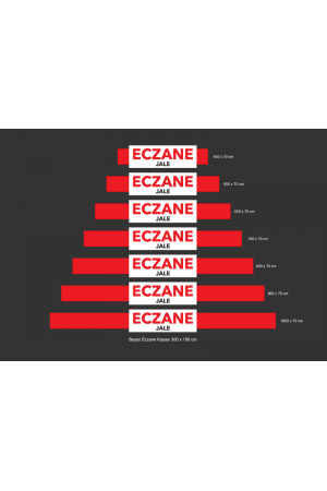 Eczane Tabelası 100x300 cm Yönetmeliğe Uygun Eczane Tabelası 100x300 cm Yönetmeliğe Uygun