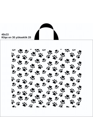 Pati Desenli Nonwoven Veteriner Bez Çanta 40x33x7 cm 2500 Adet