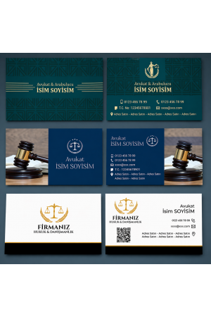 Avukat Kartviziti 1000 Adet 82 mm x 52 mm