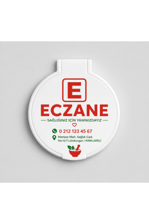 Özel Baskılı Promosyon Reklam Cep Aynası 50 Adet