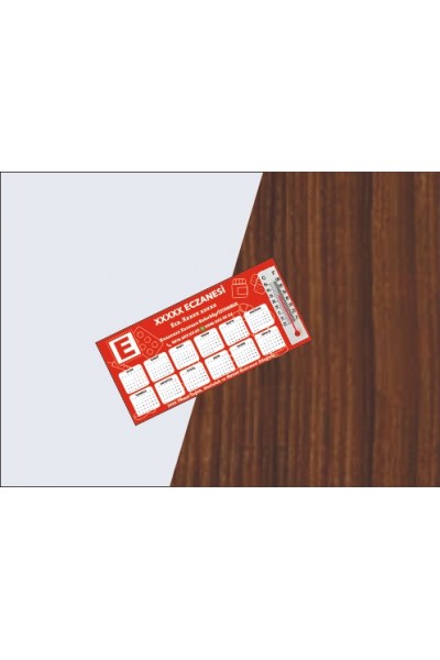 Dereceli Takvim Magnet 15x7 cm Eczanenize Özel 1000 Adet