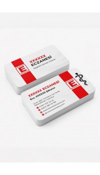Kalın Gramajlı Eczane Kartvizit No:89 1000 Adet