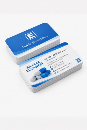 Kalın Gramajlı Eczane Kartvizit No:94 1000 Adet