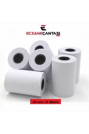 Eczaneler İçin Pos Rulosu 56 mmx14 metre 10 lu 1 Paket