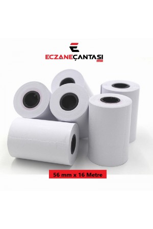 Eczaneler İçin Pos Rulosu 56 mmx16 metre 10 lu 1 Paket