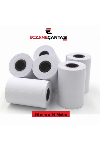 Eczaneler İçin Pos Rulosu 56 mmx16 metre 10 lu 1 Paket