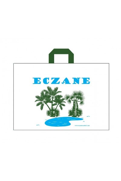 Çanta Tipi Yumuşak Saplı Eczane Poşeti 50 cm x 35 cm 30 Adet