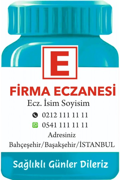 İlaç Şişesi Magnet No:4 - 1000 Adet