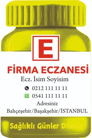 İlaç Şişesi Magnet No:3 - 1000 Adet