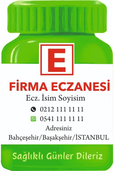 İlaç Şişesi Magnet No:2 - 1000 Adet