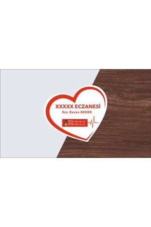 Eczane Magneti Kalp İkonlu  - v2 1000 Adet
